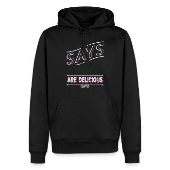 jokes health informatics specialist tshirts - Männer Premium Bio Hoodie - Schwarz - Vorne - Nico (187cm)