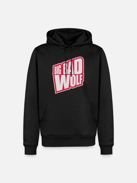 big bad wolf quote - Men’s Premium Organic Hoodie - black