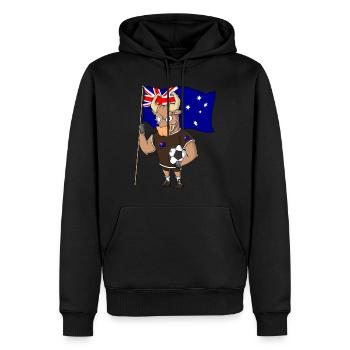 Stier Fan Australien - Männer Premium Bio Hoodie - Schwarz - Vorne - Nico (187cm)