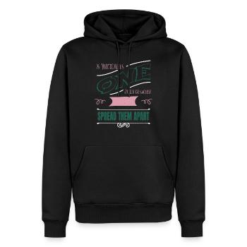 books costume present jokes funny quote copywriter - Men’s Premium Organic Hoodie - black - Front - Nico (187cm)