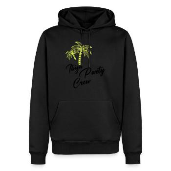 ibiza party crew - Männer Premium Bio Hoodie - Schwarz - Vorne - Nico (187cm)