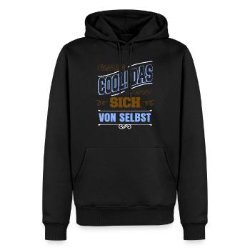 geburtstagsgeschenk spaß lustig statement - Männer Premium Bio Hoodie - Schwarz - Vorne - Nico (187cm)