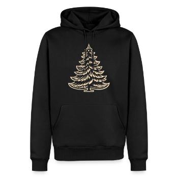Merry Spruce Deligh - Men’s Premium Organic Hoodie - black - Front - Nico (187cm)