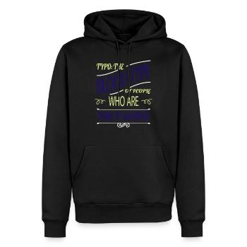 novel present blog birthday bmx happy awesome - Men’s Premium Organic Hoodie - black - Front - Nico (187cm)
