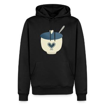 sugar bowl - Men’s Premium Organic Hoodie - black - Front - Nico (187cm)