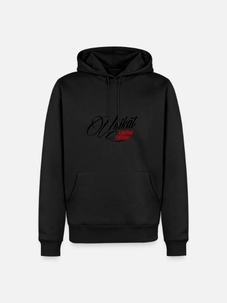 Unikat Limited Edition - Männer Premium Bio Hoodie - Schwarz