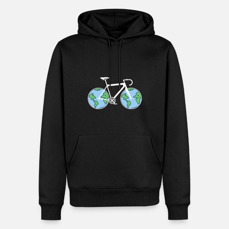 Protection de l’environnement des vélos - Sweat à capuche Premium bio Homme - noir