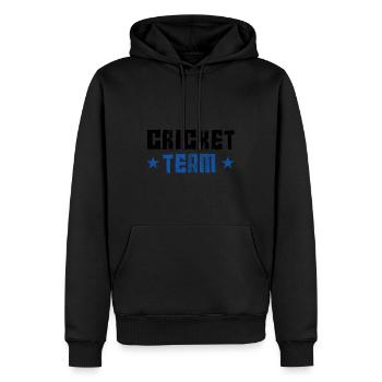 Cricket Team - Männer Premium Bio Hoodie - Schwarz - Vorne - Nico (187cm)