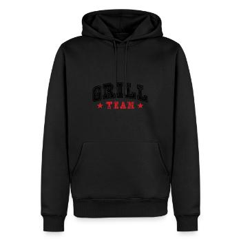 Grill Team - Männer Premium Bio Hoodie - Schwarz - Vorne - Nico (187cm)