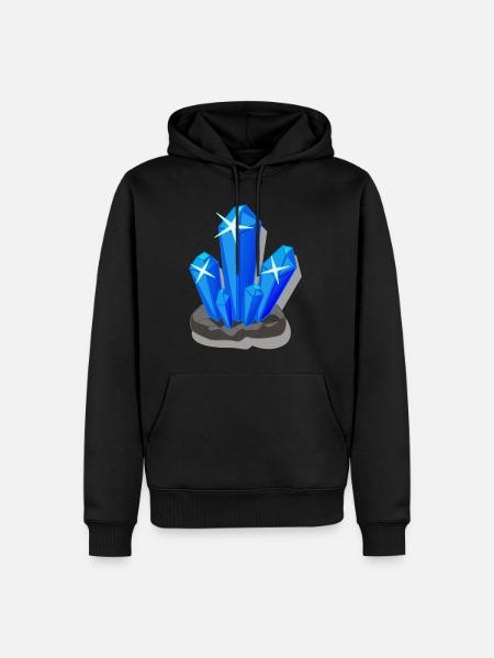 crystal - Men’s Premium Organic Hoodie - black