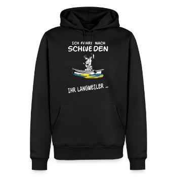 Langweiler Schweden - Männer Premium Bio Hoodie - Schwarz - Vorne - Nico (187cm)