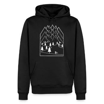 VTT VTT VTT VTT VTT - Sweat à capuche Premium bio Homme - noir - Devant - Nico (187cm)