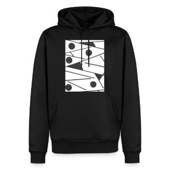 Sigma - Männer Premium Bio Hoodie - Schwarz - Vorne - Nico (187cm)