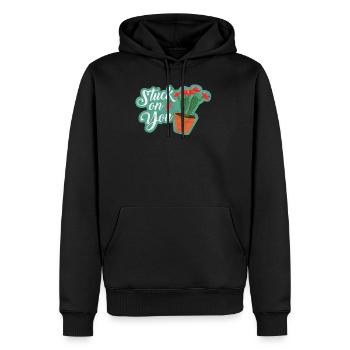 Cactus Blague de mots Humour Amour Cadeau Idée Pour Femme - Sweat à capuche Premium bio Homme - noir - Devant - Nico (187cm)