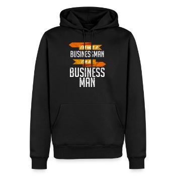 Unternehmer Entrepreneur Business CEO Geschenkidee - Männer Premium Bio Hoodie - Schwarz - Vorne - Nico (187cm)