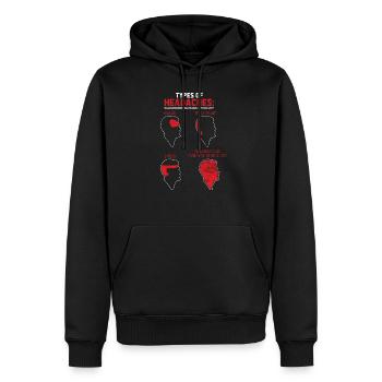 Sozialismus - Männer Premium Bio Hoodie - Schwarz - Vorne - Nico (187cm)