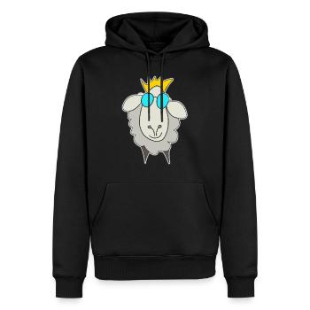 Graues Schaf - Männer Premium Bio Hoodie - Schwarz - Vorne - Nico (187cm)