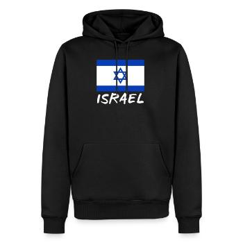 Israel Land Nation - Männer Premium Bio Hoodie - Schwarz - Vorne - Nico (187cm)