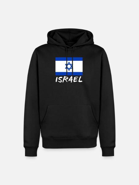 Israel Land Nation - Men’s Premium Organic Hoodie - black