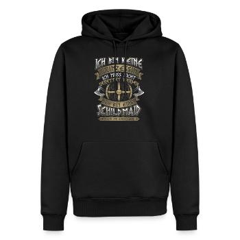 Schildmaid Keine Prinzessin Wikinger Geschenk - Männer Premium Bio Hoodie - Schwarz - Vorne - Nico (187cm)
