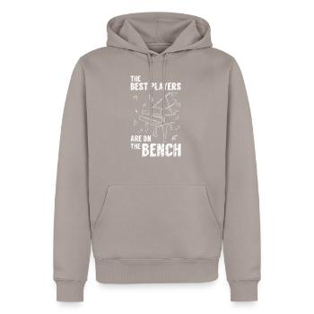 Musiker Klavier Klassik - Männer Premium Bio Hoodie - Taupe - Vorne - Nico (187cm)