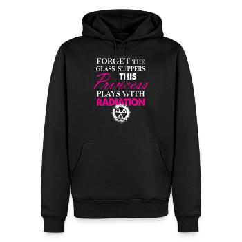 Lustige Radiologie-Tech-Prinzessin Radiation - Männer Premium Bio Hoodie - Schwarz - Vorne - Nico (187cm)