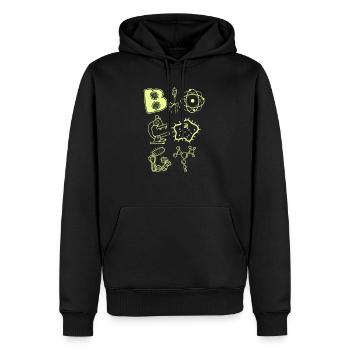 Biologie - Männer Premium Bio Hoodie - Schwarz - Vorne - Nico (187cm)