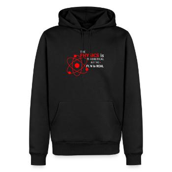 Physics fun - Men’s Premium Organic Hoodie - black - Front - Nico (187cm)