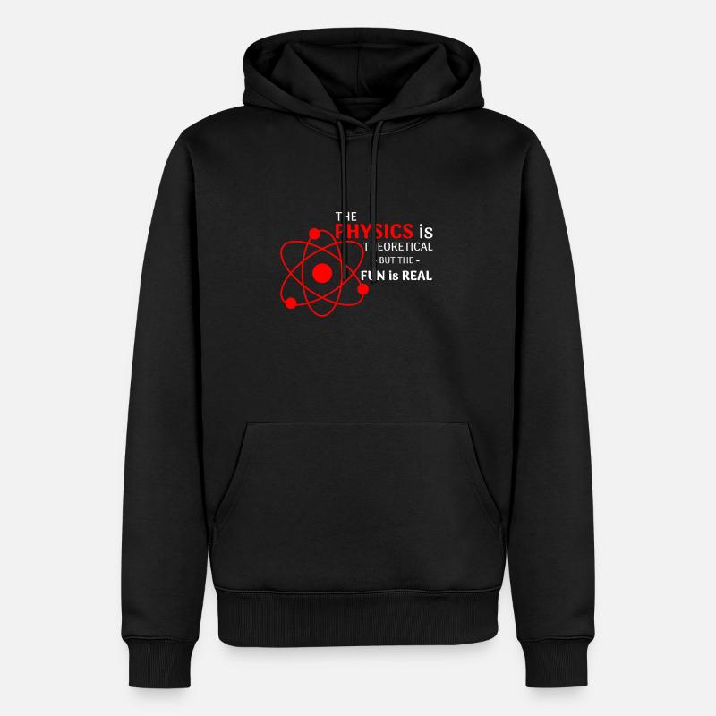 Physik Spaß - Männer Premium Bio Hoodie - Schwarz