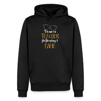 Englisch Lehrer Geschenkidee - Männer Premium Bio Hoodie - Schwarz - Vorne - Nico (187cm)