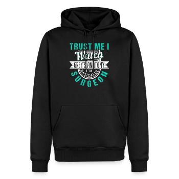 Serie Chirurg Arzt - Männer Premium Bio Hoodie - Schwarz - Vorne - Nico (187cm)