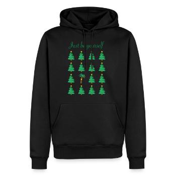 Christmas Trees and Palm - Männer Premium Bio Hoodie - Schwarz - Vorne - Nico (187cm)