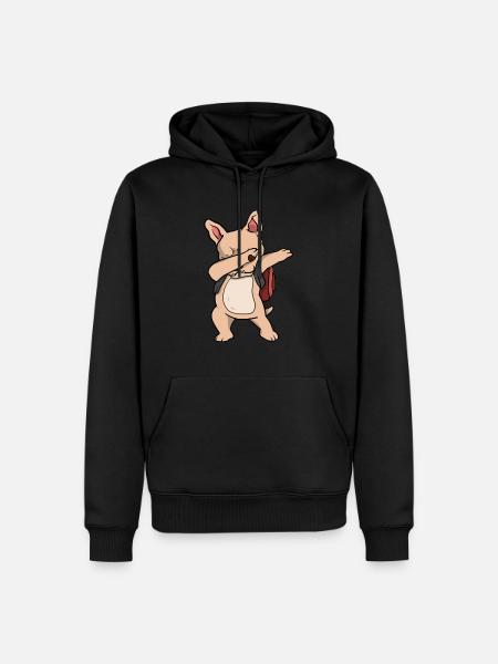 French Bulldog School - Men’s Premium Organic Hoodie - black