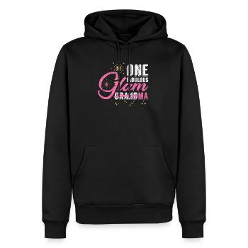 Oma Stil - Männer Premium Bio Hoodie - Schwarz - Vorne - Nico (187cm)