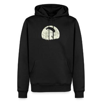 Paragliding - Männer Premium Bio Hoodie - Schwarz - Vorne - Nico (187cm)