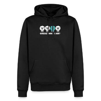 sheep - Men’s Premium Organic Hoodie - black - Front - Nico (187cm)