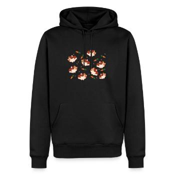 cobayes - Sweat à capuche Premium bio Homme - noir - Devant - Nico (187cm)
