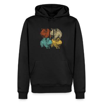 Meerschweinchen Streichelzoo - Männer Premium Bio Hoodie - Schwarz - Vorne - Nico (187cm)