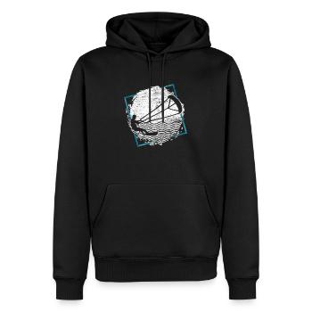 Kitesurfen Sportler - Männer Premium Bio Hoodie - Schwarz - Vorne - Nico (187cm)