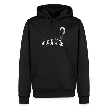 Kitesurfen Evolution - Männer Premium Bio Hoodie - Schwarz - Vorne - Nico (187cm)