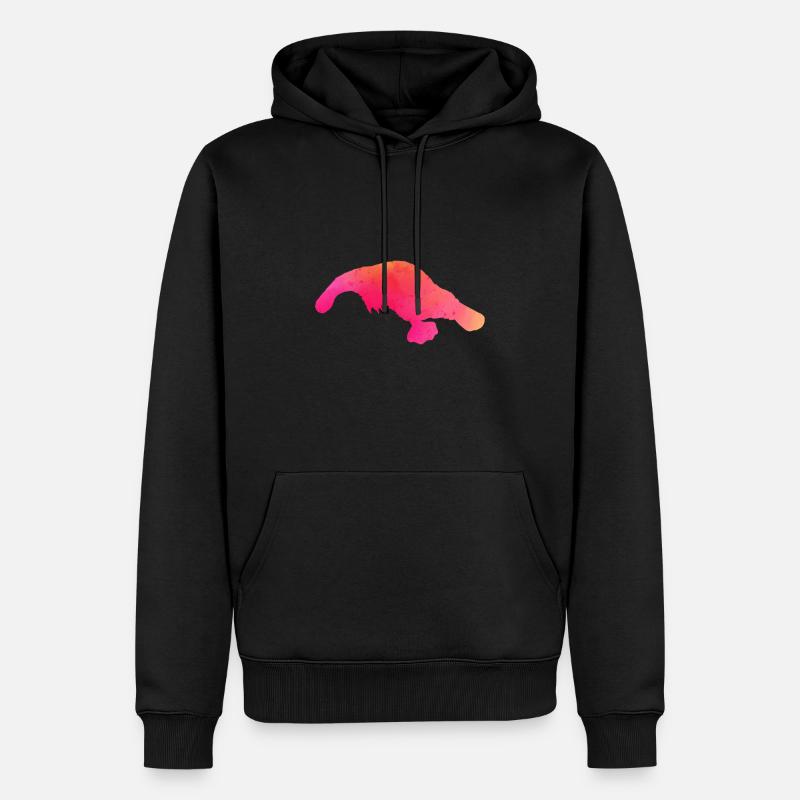 ornithorynque - Sweat à capuche Premium bio Homme - noir