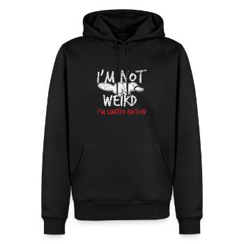 Rareté ornithorynque - Sweat à capuche Premium bio Homme - noir - Devant - Nico (187cm)