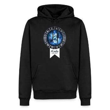 Astrologie Sternzeichen Krebs - Männer Premium Bio Hoodie - Schwarz - Vorne - Nico (187cm)