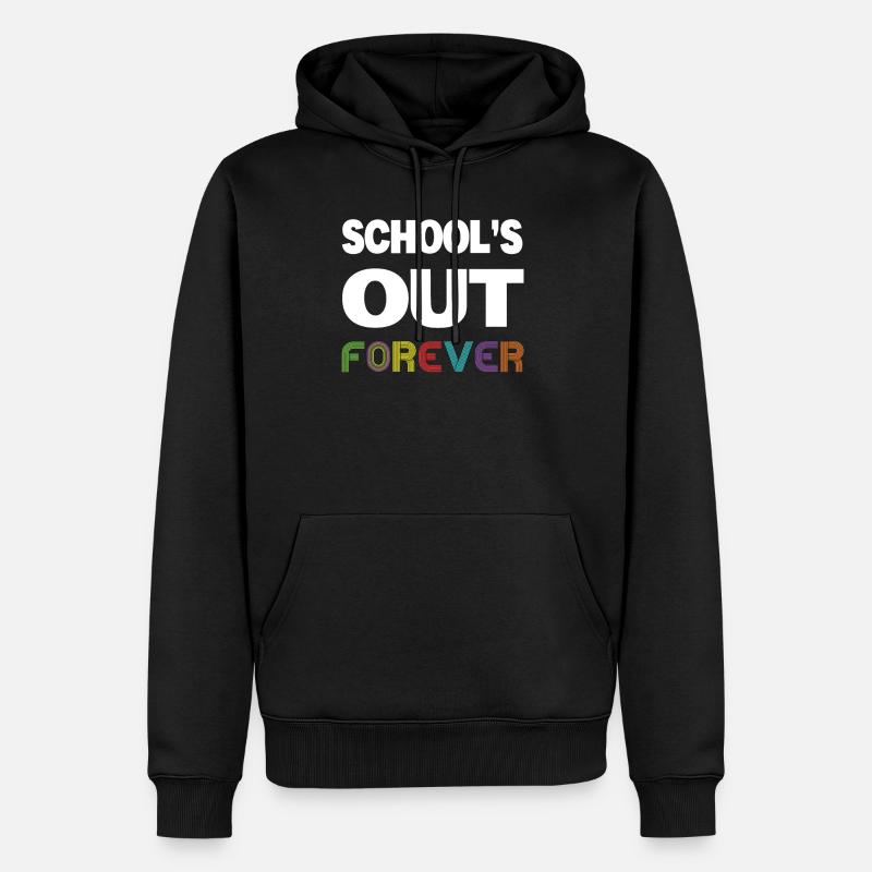 School's Out - Funny Teacher Retirement Design - Sweat à capuche Premium bio Homme - noir