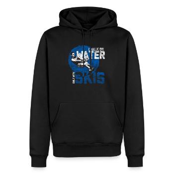 Wasserski - Männer Premium Bio Hoodie - Schwarz - Vorne - Nico (187cm)