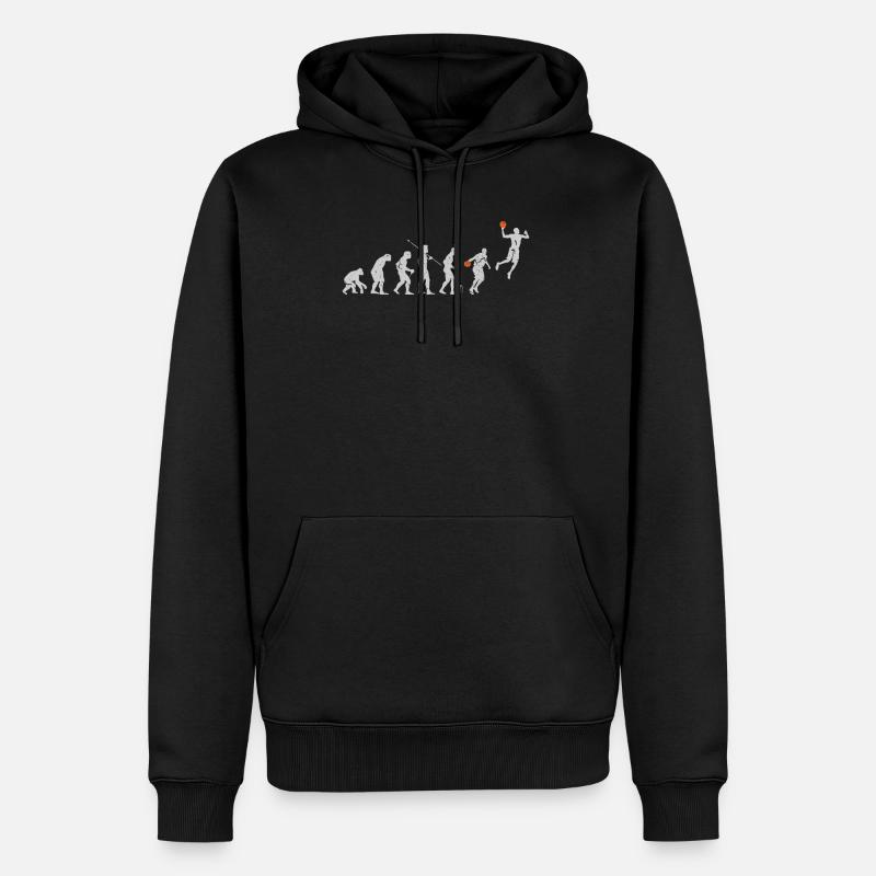 Evolution Basketball - Männer Premium Bio Hoodie - Schwarz