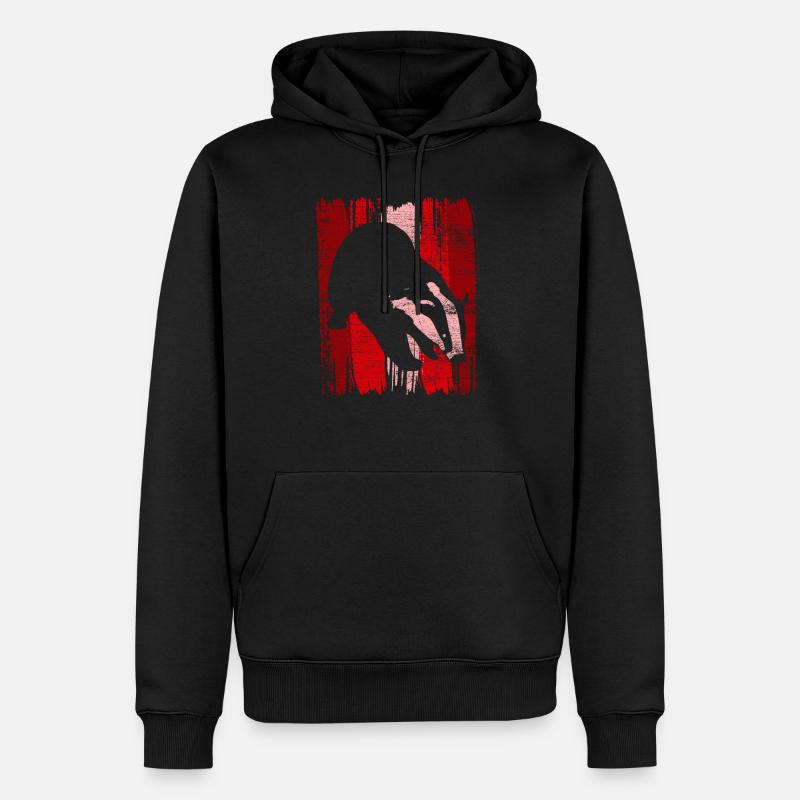 Dachs - Männer Premium Bio Hoodie - Schwarz