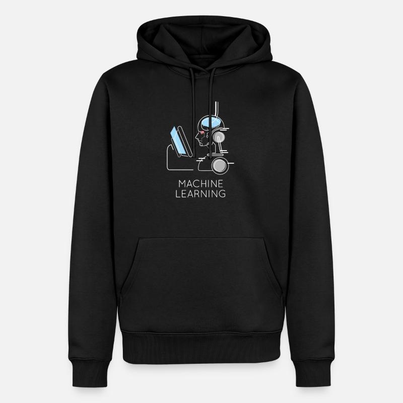 Machine Learning Ai - Männer Premium Bio Hoodie - Schwarz