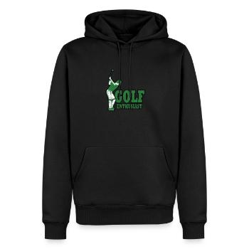 Golf - Golfen - Golfer - Männer Premium Bio Hoodie - Schwarz - Vorne - Nico (187cm)
