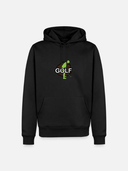 Golf - Golfen - Golfer - Männer Premium Bio Hoodie - Schwarz